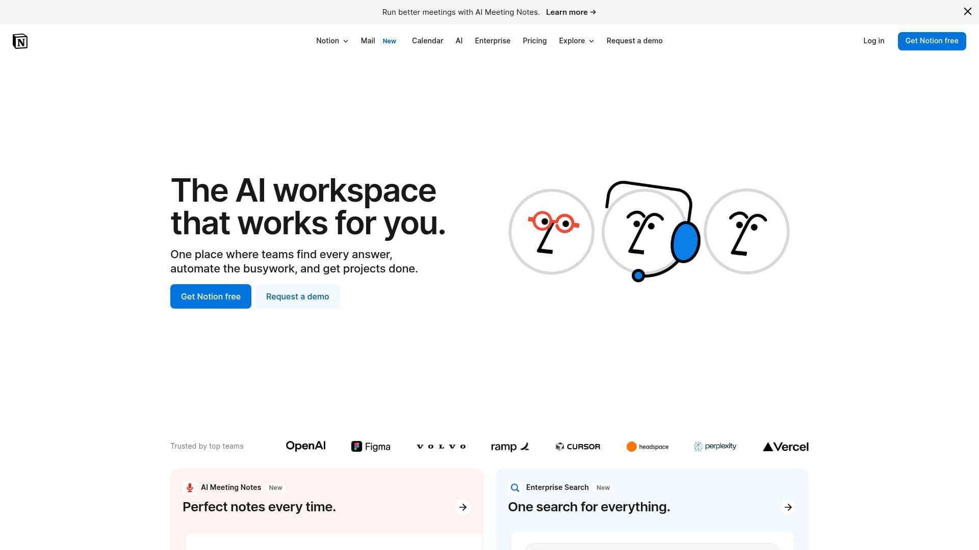 Notion Landing Page